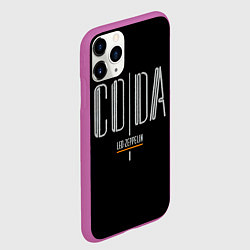 Чехол iPhone 11 Pro матовый Coda - Led Zeppelin, цвет: 3D-фиолетовый — фото 2