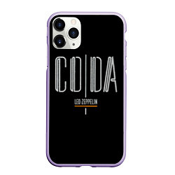 Чехол iPhone 11 Pro матовый Coda - Led Zeppelin, цвет: 3D-светло-сиреневый