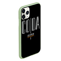 Чехол iPhone 11 Pro матовый Coda - Led Zeppelin, цвет: 3D-салатовый — фото 2
