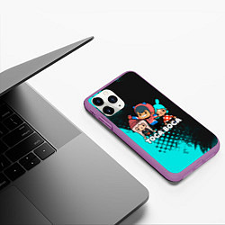 Чехол iPhone 11 Pro матовый Toca Boca Рита и Леон, цвет: 3D-фиолетовый — фото 2