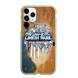 Чехол iPhone 11 Pro матовый Collision Course - Jay-Z и Linkin Park