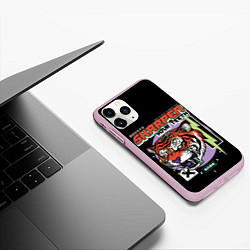 Чехол iPhone 11 Pro матовый Поточи зубки тигр 2022, цвет: 3D-розовый — фото 2
