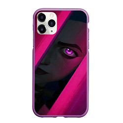 Чехол iPhone 11 Pro матовый Jinx Arcane League of Legends, цвет: 3D-фиолетовый