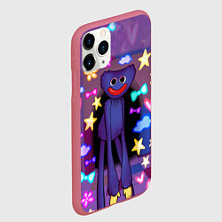 Чехол iPhone 11 Pro матовый POPPY PLAYTIME - МИЛЫЙ ХАГГИ ВАГГИ, цвет: 3D-малиновый — фото 2