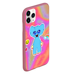 Чехол iPhone 11 Pro матовый POPPY PLAYTIME - МАЛЫШ ХАГГИ ВАГГИ, цвет: 3D-малиновый — фото 2