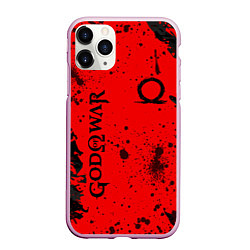 Чехол iPhone 11 Pro матовый God of War Брызги крови