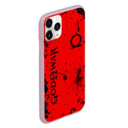 Чехол iPhone 11 Pro матовый God of War Брызги крови, цвет: 3D-розовый — фото 2