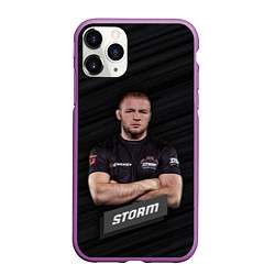 Чехол iPhone 11 Pro матовый Александр Storm, цвет: 3D-фиолетовый