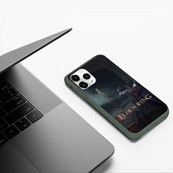 Чехол iPhone 11 Pro матовый Elden Ring - Нежить, цвет: 3D-темно-зеленый — фото 2