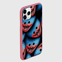 Чехол iPhone 11 Pro матовый POPPY PLAYTIME ХАГИ ВАГИ ЛИЦО МОНСТРА, цвет: 3D-малиновый — фото 2