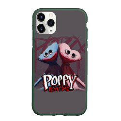 Чехол iPhone 11 Pro матовый ХАГГИ ВАГГИ ПАРОЧКА - POPPY PLAYTIME