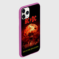 Чехол iPhone 11 Pro матовый Live at the Apocalypse - ACDC, цвет: 3D-фиолетовый — фото 2