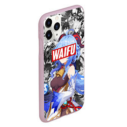 Чехол iPhone 11 Pro матовый GENSHIN IMACT WAIFU ВАЙФУ, цвет: 3D-розовый — фото 2