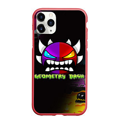 Чехол iPhone 11 Pro матовый Geometry Dash: Demon Art