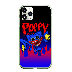 Чехол iPhone 11 Pro матовый POPPY PLAYTIME ПОППИ ПЛЕЙТАЙМ ХАГГИ ВАГГИ FIRE, цвет: 3D-салатовый