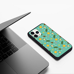 Чехол iPhone 11 Pro матовый Cozy pattern Зимний узор, цвет: 3D-черный — фото 2