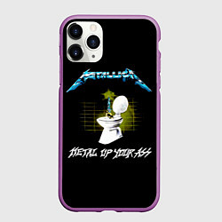 Чехол iPhone 11 Pro матовый Kill Em All - Metallica, цвет: 3D-фиолетовый