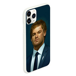 Чехол iPhone 11 Pro матовый Декстер Морган Портрет, цвет: 3D-белый — фото 2
