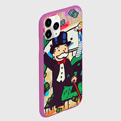 Чехол iPhone 11 Pro матовый Alec Monopoly ART, цвет: 3D-фиолетовый — фото 2