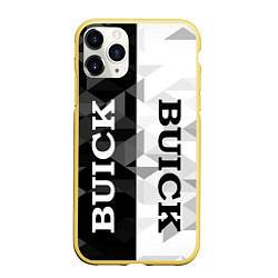 Чехол iPhone 11 Pro матовый Buick Black And White, цвет: 3D-желтый