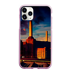 Чехол iPhone 11 Pro матовый Animals - Pink Floyd, цвет: 3D-розовый