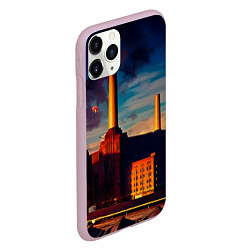 Чехол iPhone 11 Pro матовый Animals - Pink Floyd, цвет: 3D-розовый — фото 2