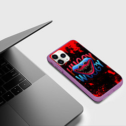 Чехол iPhone 11 Pro матовый ХАГИ ВАГИ POPPY PLAYTIME, цвет: 3D-фиолетовый — фото 2