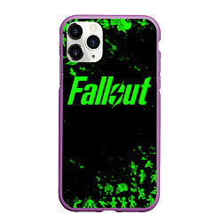 Чехол iPhone 11 Pro матовый FALLOUT ПУПСЫ ПАТТЕРН ЗЕЛЁНЫЙ ЯДЕРНАЯ ЗИМА