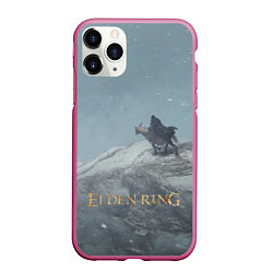 Чехол iPhone 11 Pro матовый Elden Ring - потухший странник, цвет: 3D-малиновый