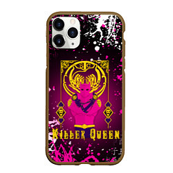 Чехол iPhone 11 Pro матовый JOJO KILLER QUEEN КОРОЛЕВА УБИЙЦА, цвет: 3D-коричневый