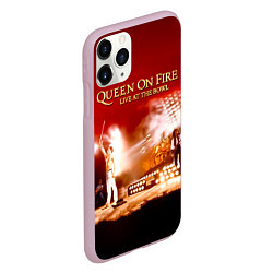 Чехол iPhone 11 Pro матовый Queen on Fire - Live at the Bowl, цвет: 3D-розовый — фото 2