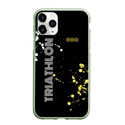 Чехол iPhone 11 Pro матовый Triathlon Триатлон