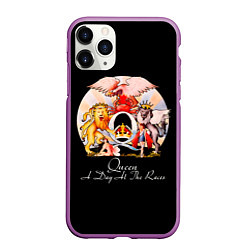 Чехол iPhone 11 Pro матовый A Day at the Races - Queen, цвет: 3D-фиолетовый