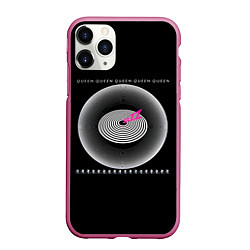 Чехол iPhone 11 Pro матовый Jazz - Queen, цвет: 3D-малиновый