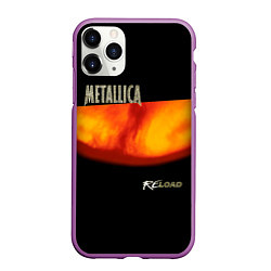 Чехол iPhone 11 Pro матовый Metallica ReLoad, цвет: 3D-фиолетовый