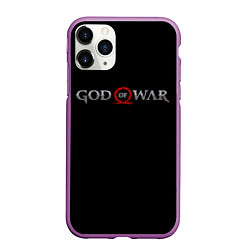 Чехол iPhone 11 Pro матовый GOD OF WAR LOGO, РУНЫ, цвет: 3D-фиолетовый