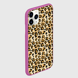 Чехол iPhone 11 Pro матовый Пятна Дикого Леопарда, цвет: 3D-фиолетовый — фото 2
