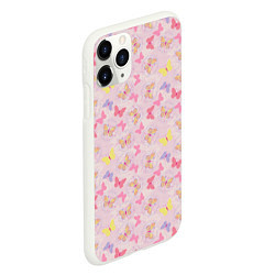 Чехол iPhone 11 Pro матовый Бабочки Butterflies, цвет: 3D-белый — фото 2