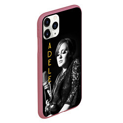 Чехол iPhone 11 Pro матовый Певица Adele, цвет: 3D-малиновый — фото 2