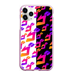 Чехол iPhone 11 Pro матовый JOJO BIZARRE ADVENTURE ДЖО ДЖО УЗОР, цвет: 3D-розовый