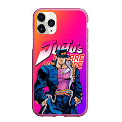 Чехол iPhone 11 Pro матовый JOJO BIZARRE ADVENTURE ДЖО ДЖО ГРАДИЕНТ