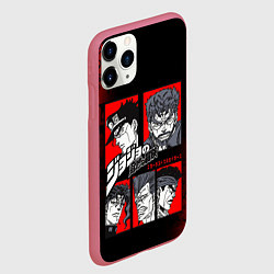 Чехол iPhone 11 Pro матовый JOJO BIZARRE ADVENTURE ДЖОДЖО АРТ, цвет: 3D-малиновый — фото 2