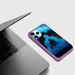 Чехол iPhone 11 Pro матовый БОГ ВОЙНЫ РАГНАРЁК GOD OF WAR, цвет: 3D-фиолетовый — фото 2