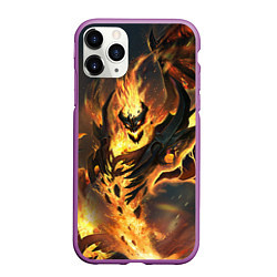 Чехол iPhone 11 Pro матовый DOTA 2 SHADOW FIEND ТЕНЬ, цвет: 3D-фиолетовый