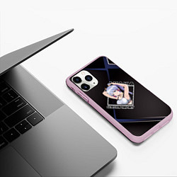 Чехол iPhone 11 Pro матовый Аяка Камисато Ayaka Kamisato, Genshin Impact, цвет: 3D-розовый — фото 2