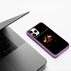 Чехол iPhone 11 Pro матовый Live at the Empire Pool - Pink Floyd, цвет: 3D-фиолетовый — фото 2