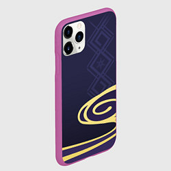 Чехол iPhone 11 Pro матовый КОСТЮМ КАМИСАТО АЯКИ, цвет: 3D-фиолетовый — фото 2