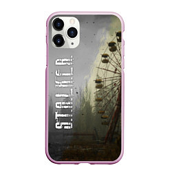 Чехол iPhone 11 Pro матовый СТАЛКЕР 2 КОЛЕСО ОБОЗРЕНИЯ, цвет: 3D-розовый