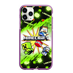 Чехол iPhone 11 Pro матовый MINECRAFT ART МАЙНКРАФТ АРТ