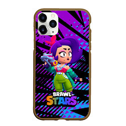 Чехол iPhone 11 Pro матовый Лола Brawl stars Игра, цвет: 3D-коричневый